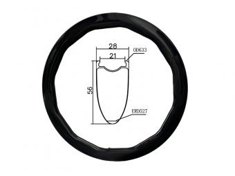 700C carbon rims for road bike